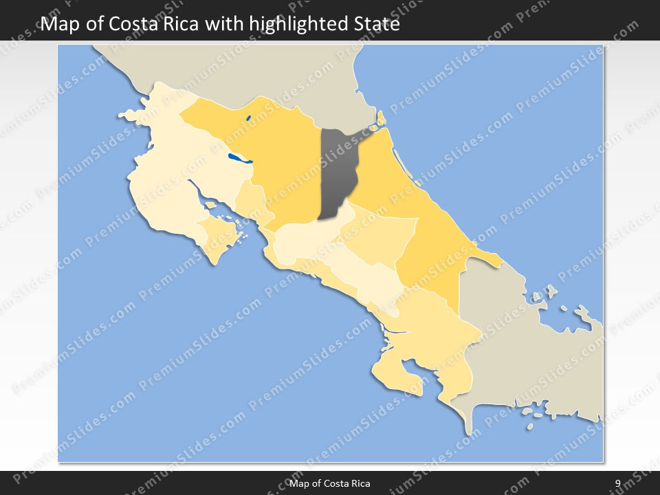 powerpoint map costa rica