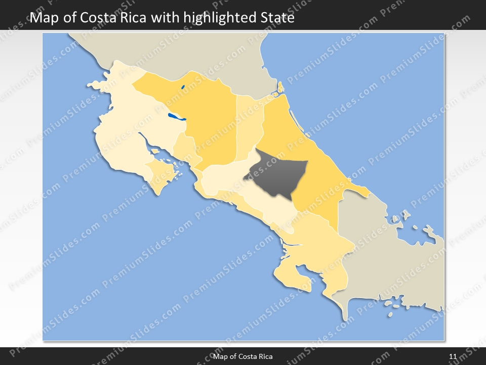 powerpoint map costa rica