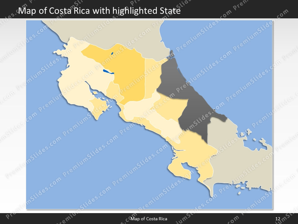 powerpoint map costa rica