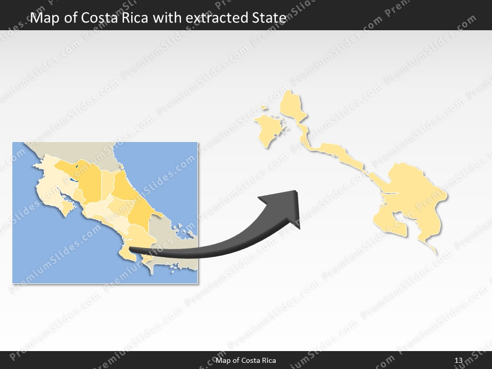 powerpoint map costa rica
