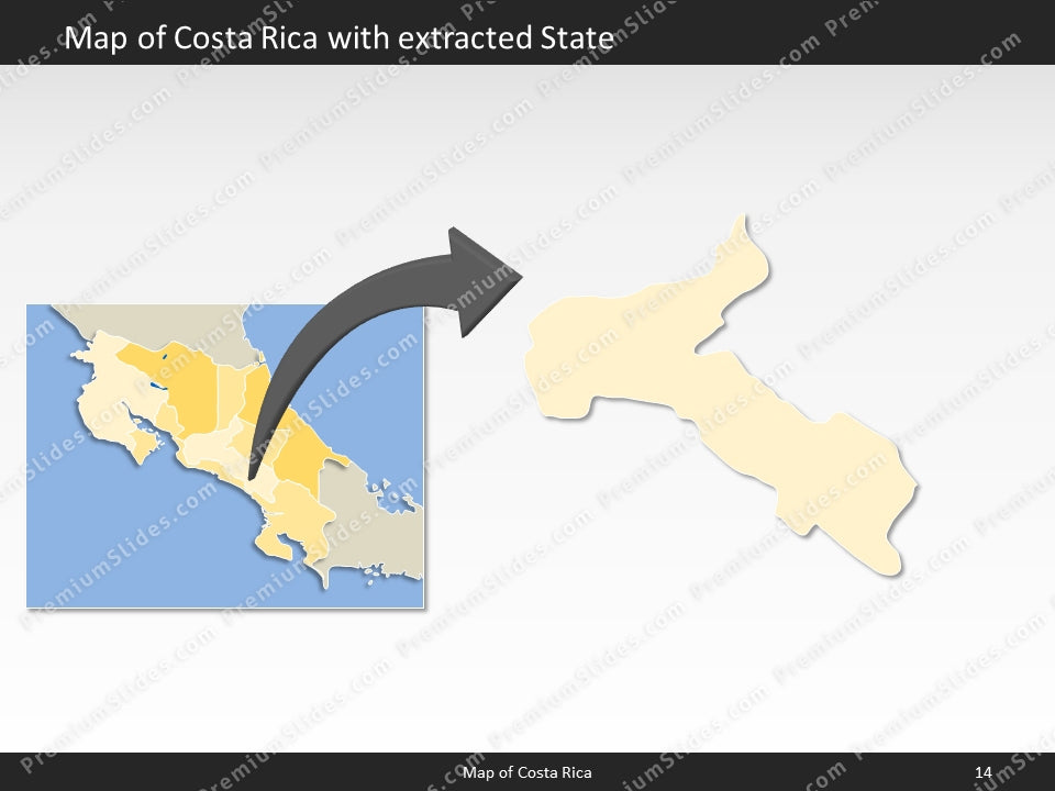 powerpoint map costa rica