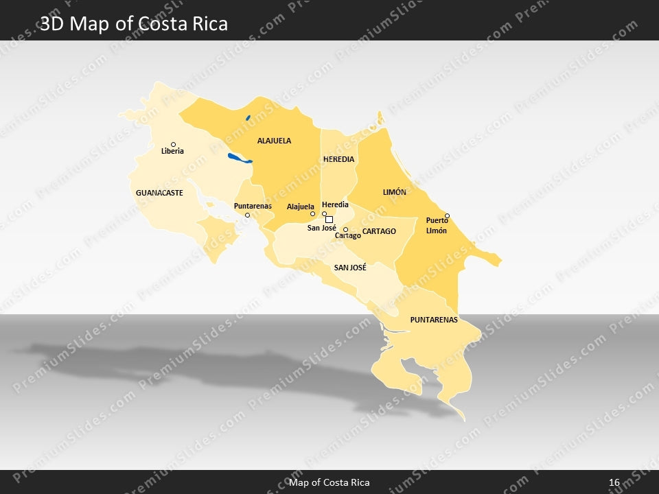 powerpoint map costa rica