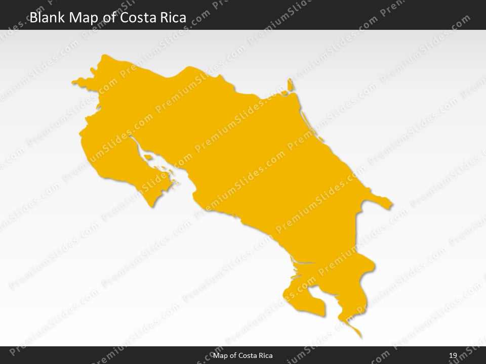 powerpoint map costa rica