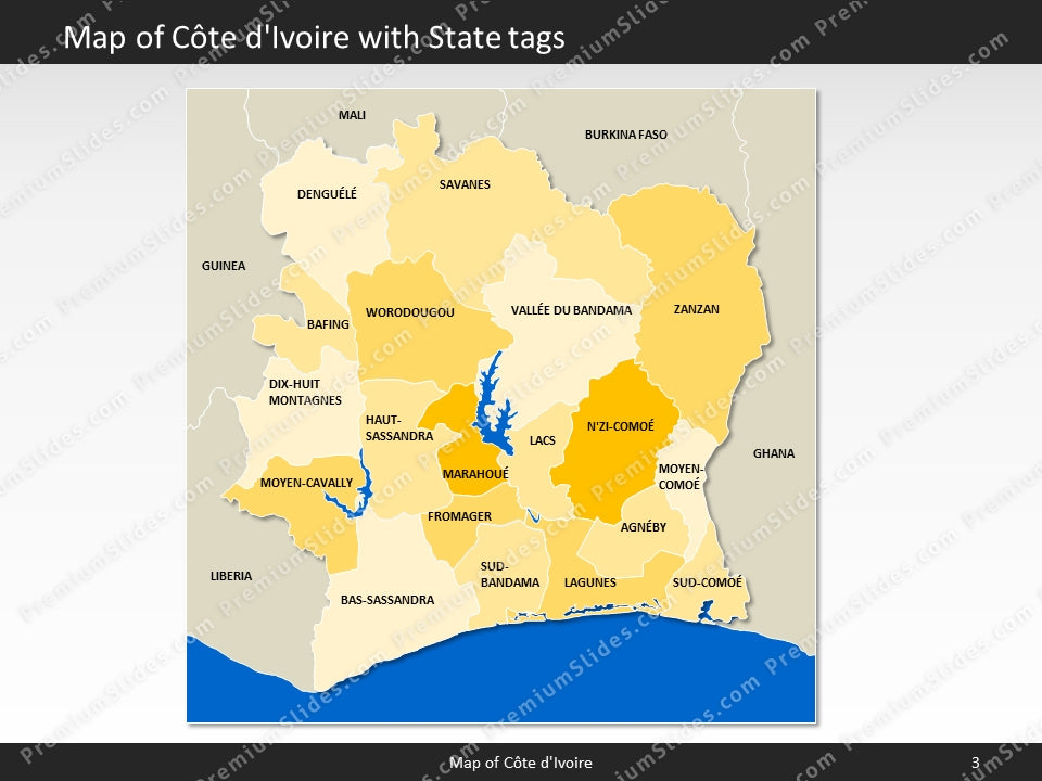 powerpoint map cote divoire