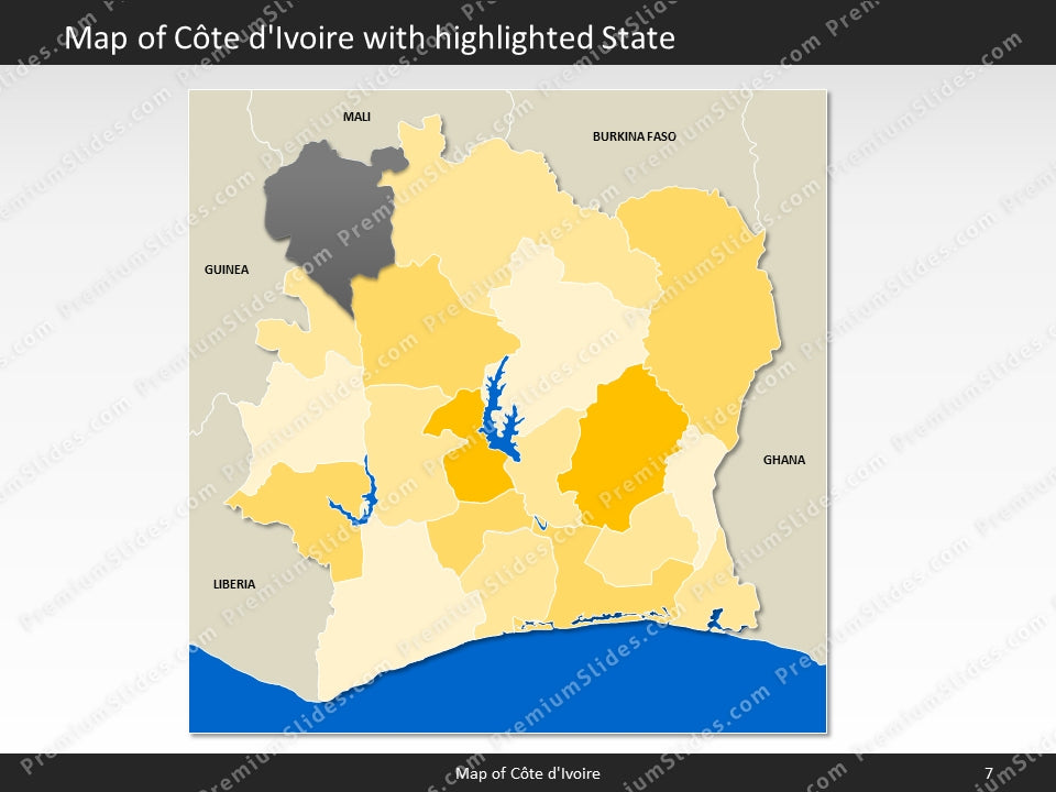 powerpoint map cote divoire