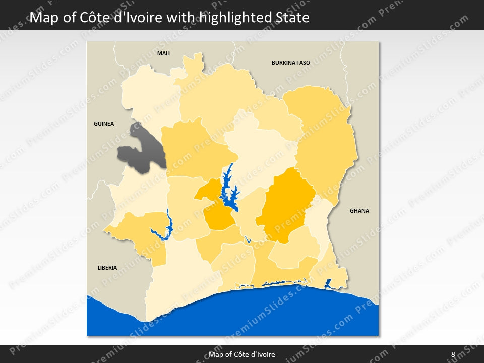 powerpoint map cote divoire