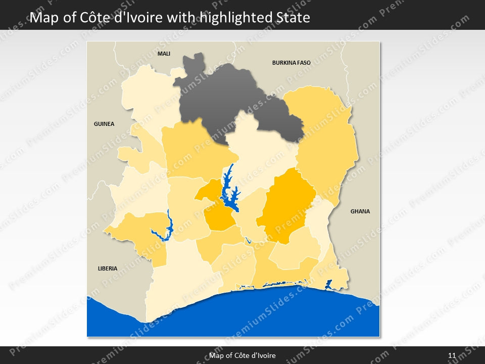 powerpoint map cote divoire