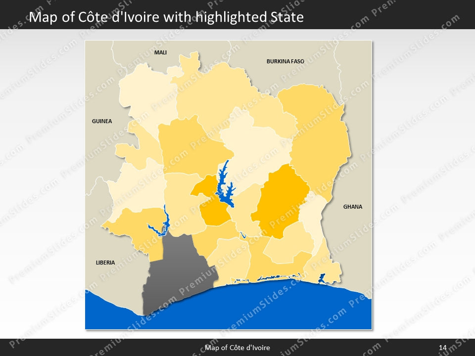powerpoint map cote divoire