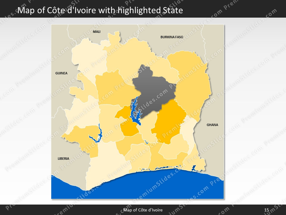 powerpoint map cote divoire