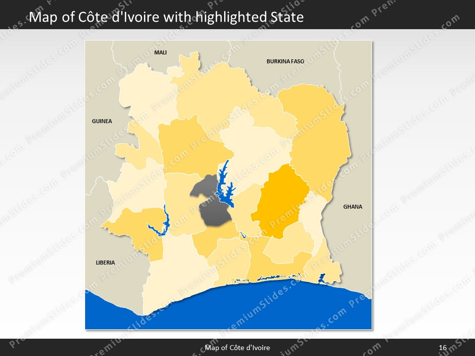 powerpoint map cote divoire