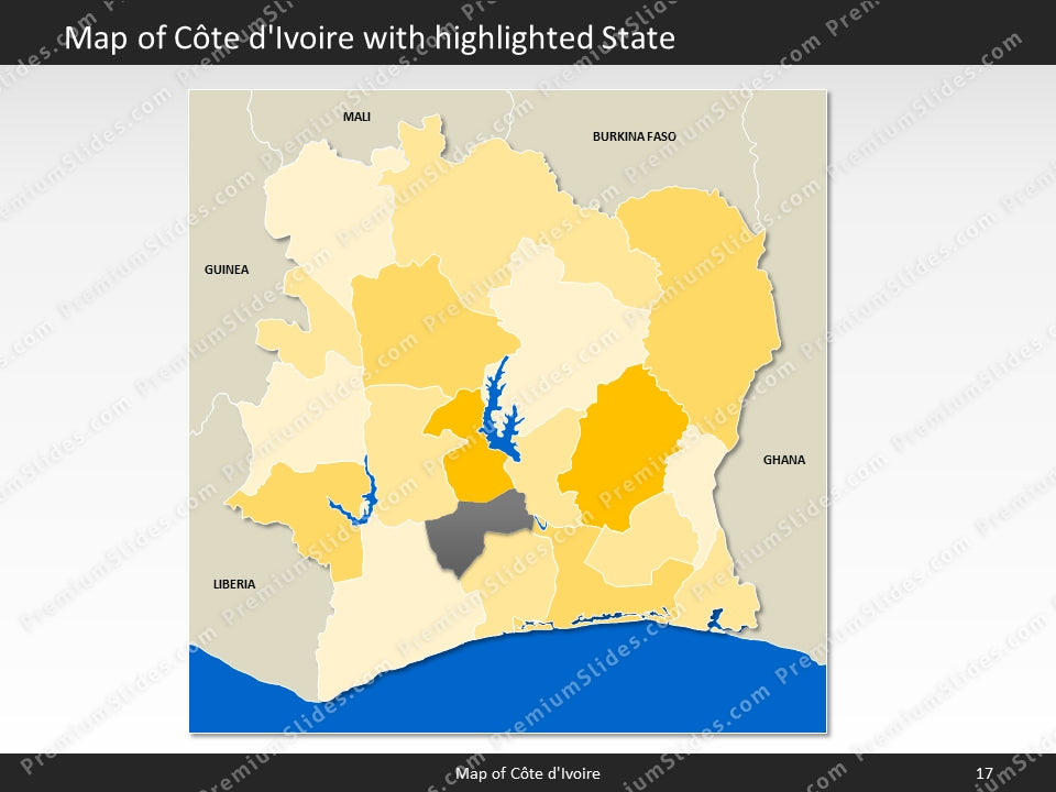 powerpoint map cote divoire