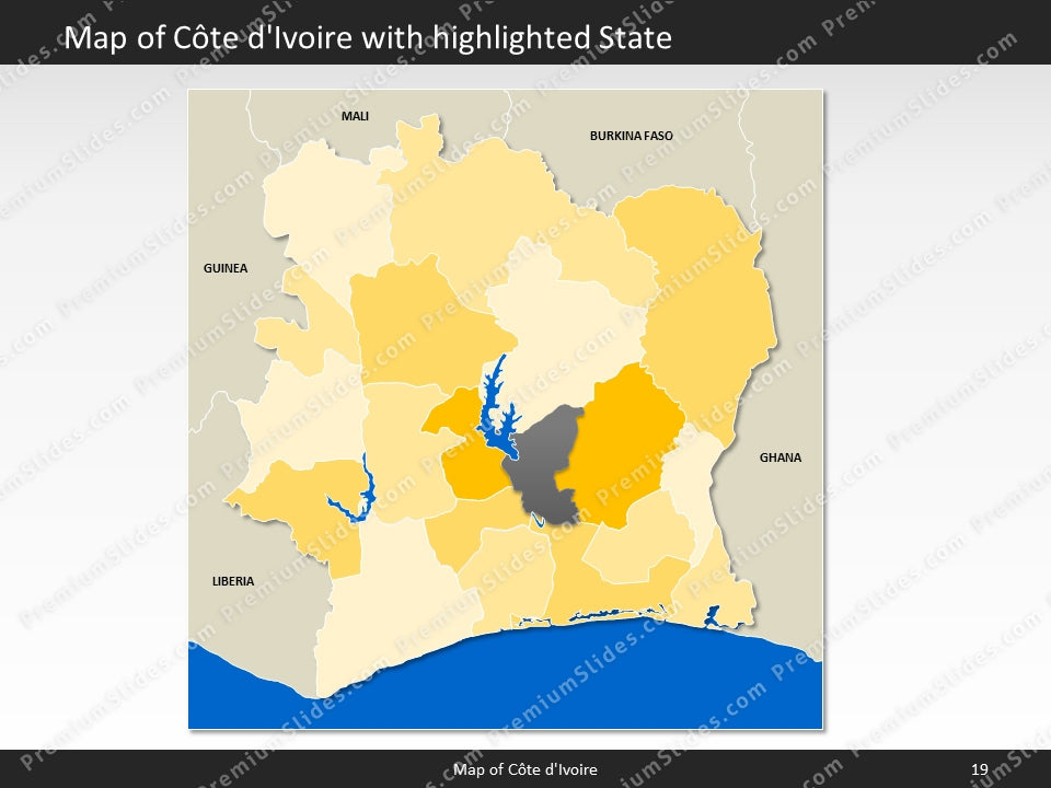 powerpoint map cote divoire
