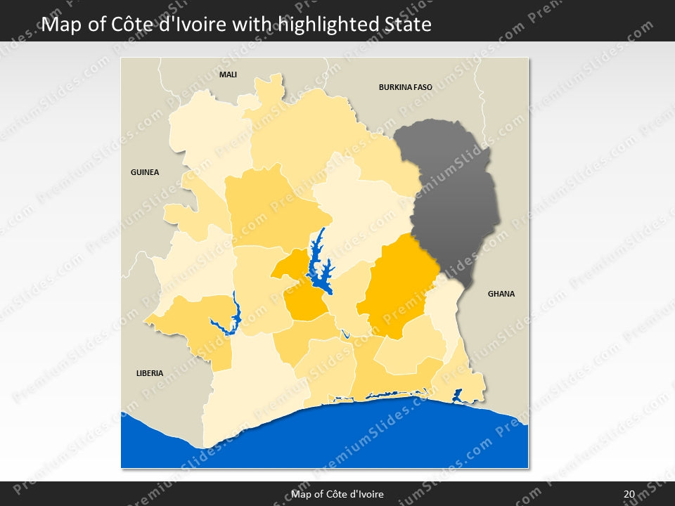 powerpoint map cote divoire