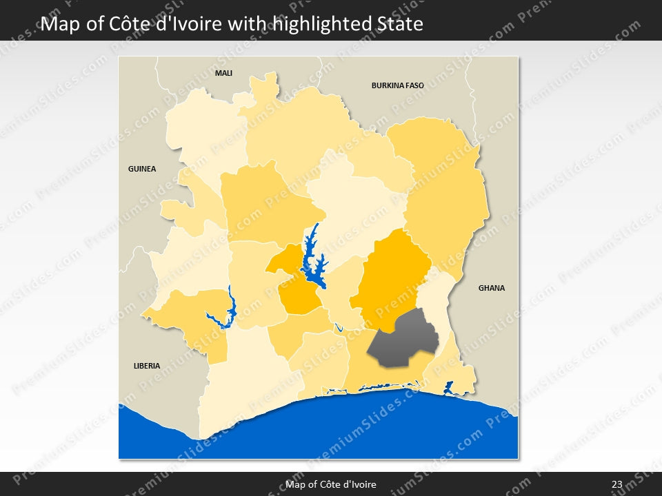 powerpoint map cote divoire