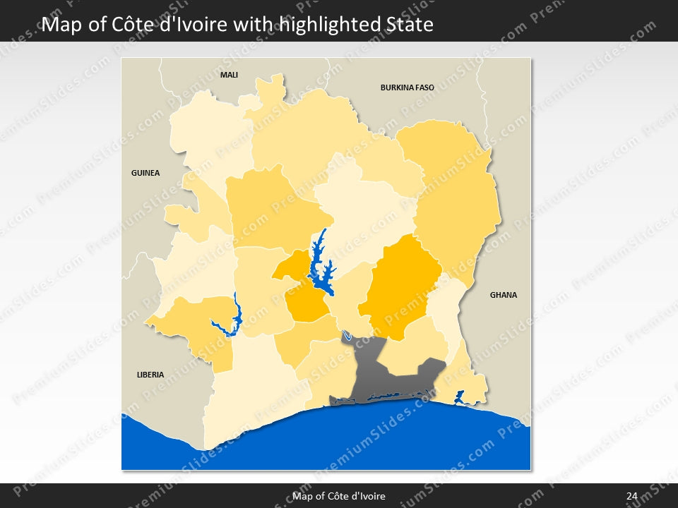 powerpoint map cote divoire