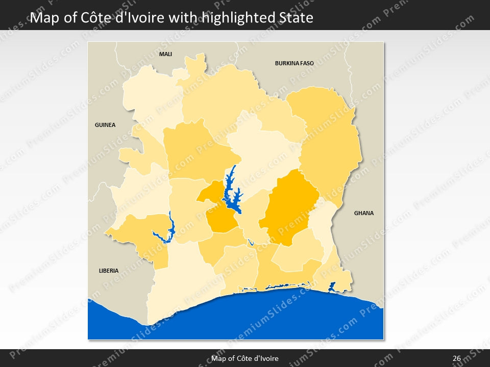 powerpoint map cote divoire