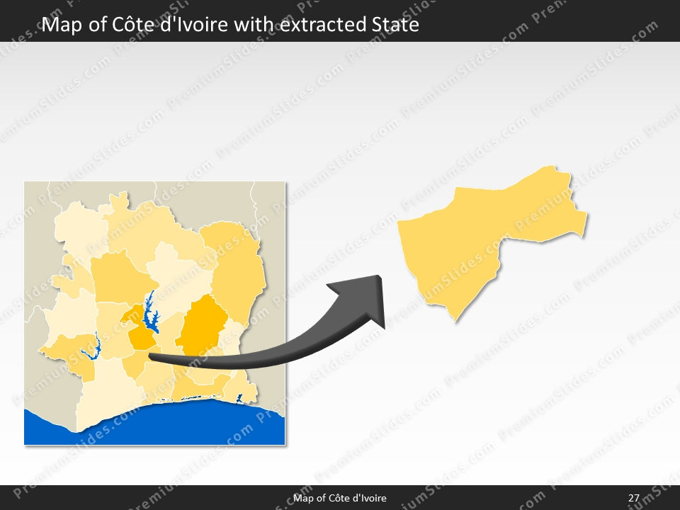 powerpoint map cote divoire