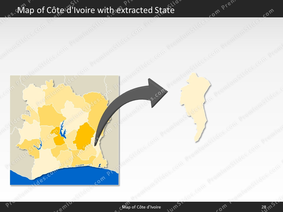 powerpoint map cote divoire