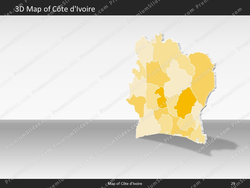 powerpoint map cote divoire