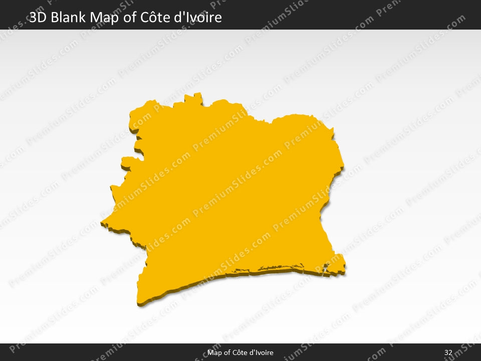 powerpoint map cote divoire