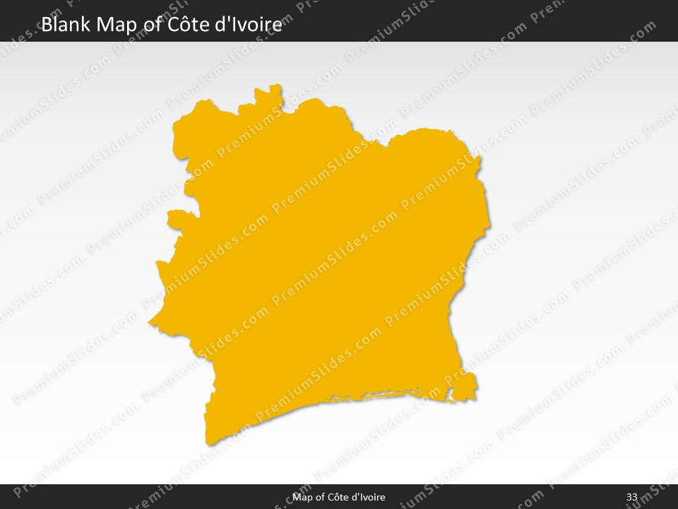 powerpoint map cote divoire