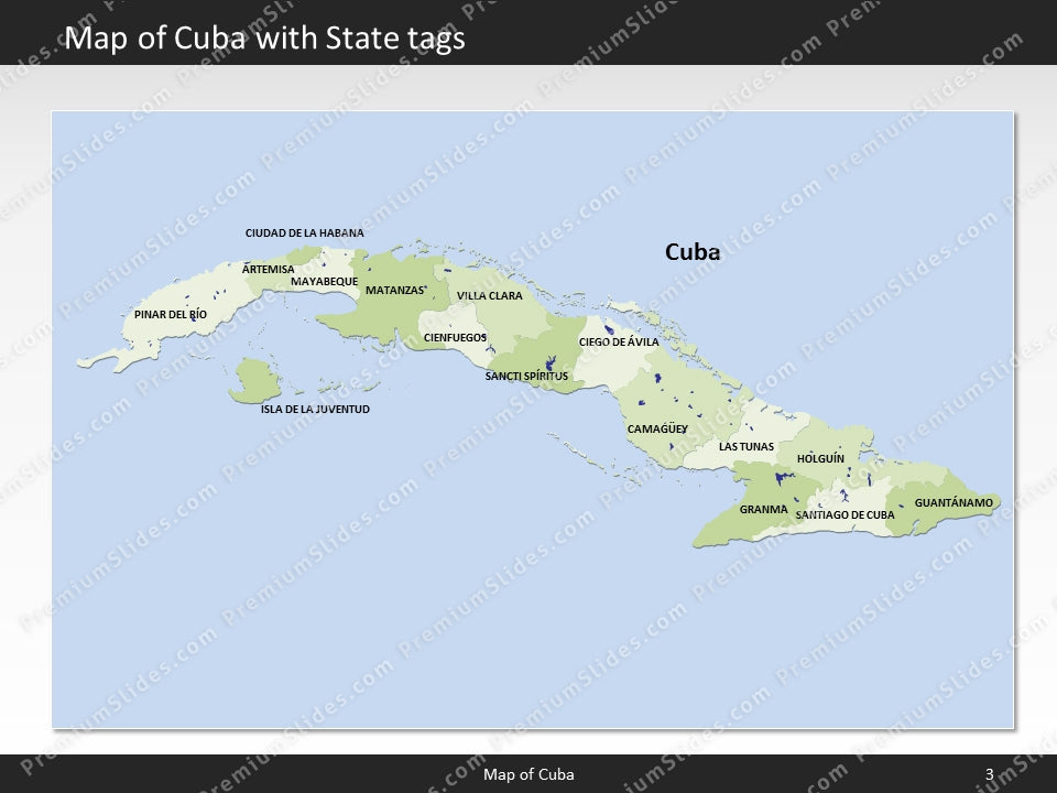 powerpoint map cuba