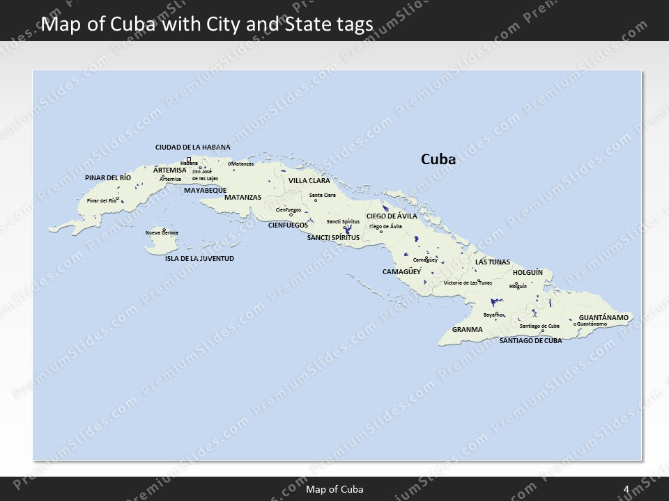 powerpoint map cuba