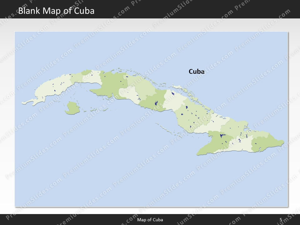 powerpoint map cuba