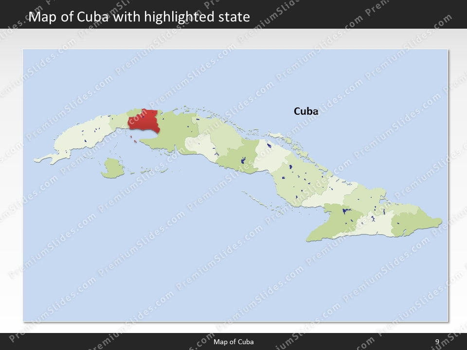 powerpoint map cuba