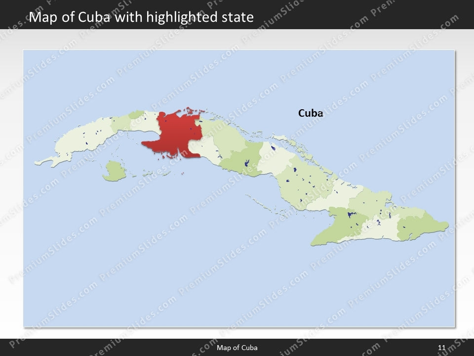 powerpoint map cuba