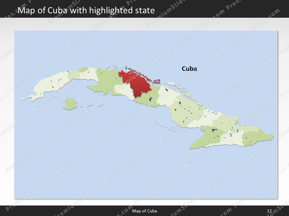 powerpoint map cuba