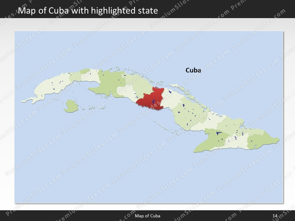 powerpoint map cuba