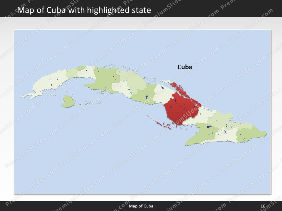 powerpoint map cuba