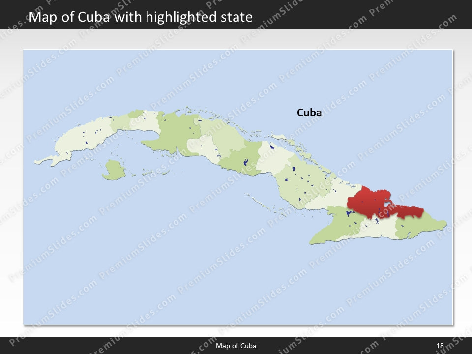 powerpoint map cuba