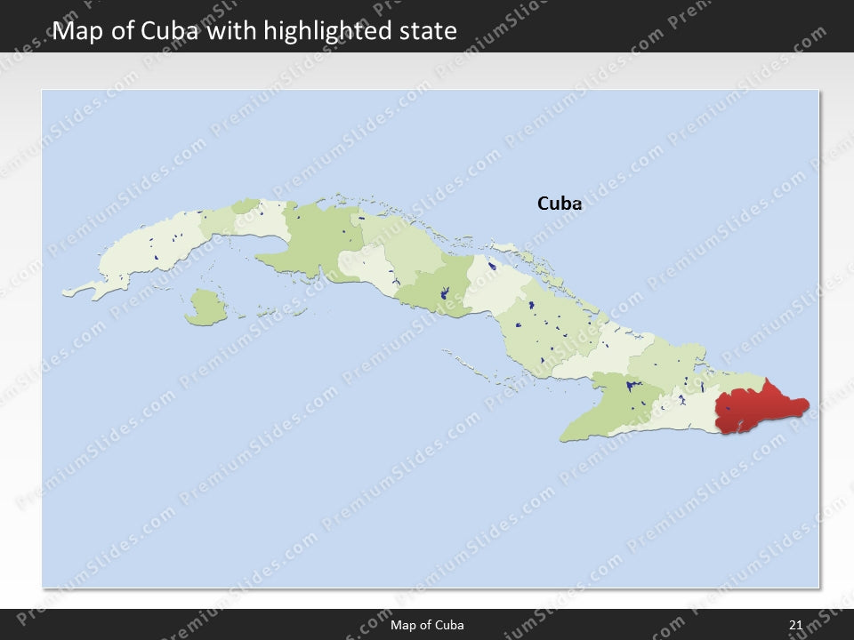 powerpoint map cuba