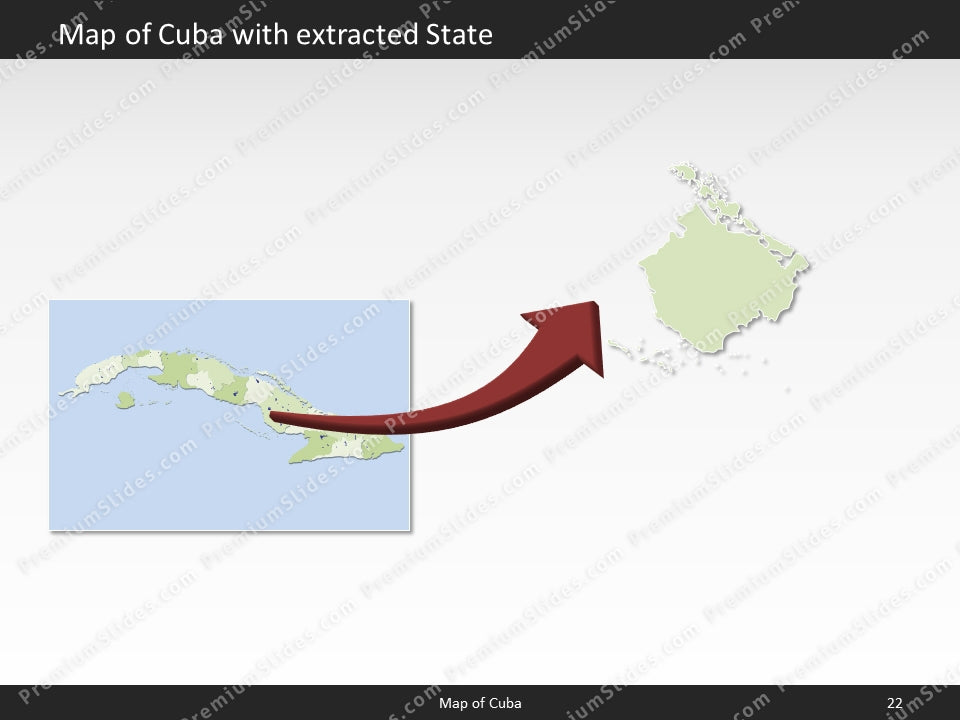 powerpoint map cuba