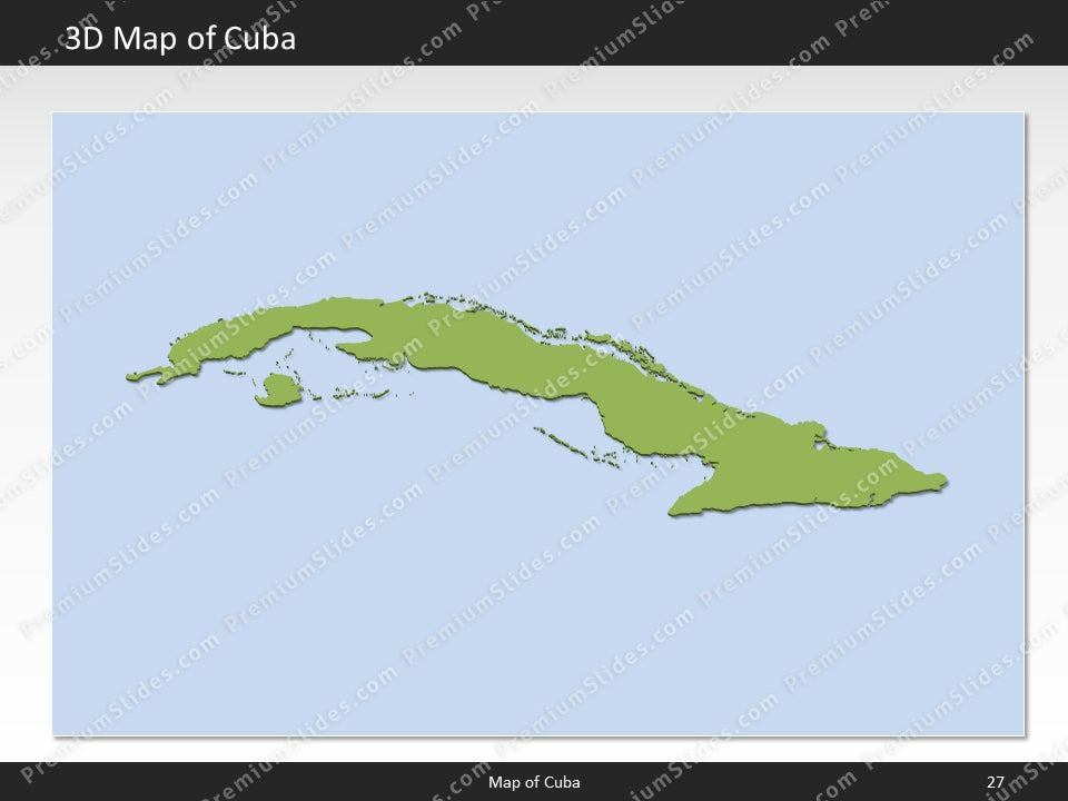 powerpoint map cuba