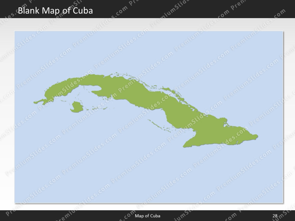 powerpoint map cuba