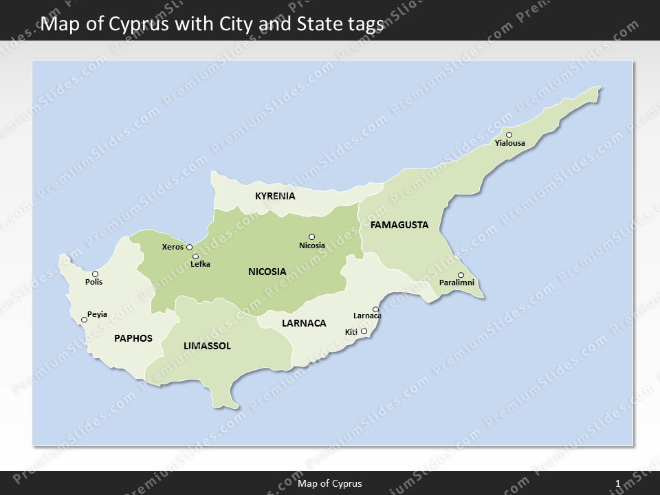 powerpoint map cyprus