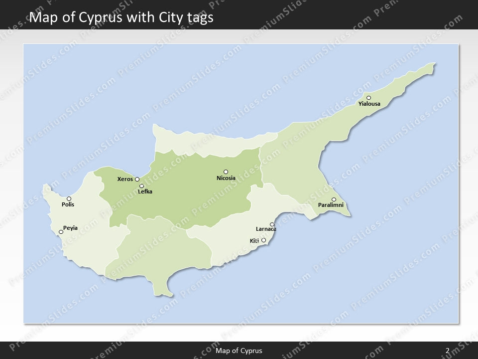 powerpoint map cyprus