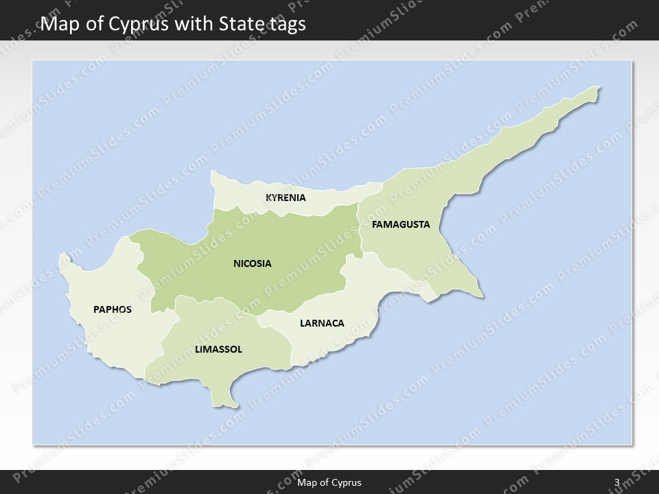 powerpoint map cyprus
