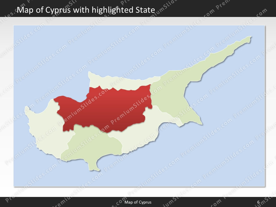 powerpoint map cyprus