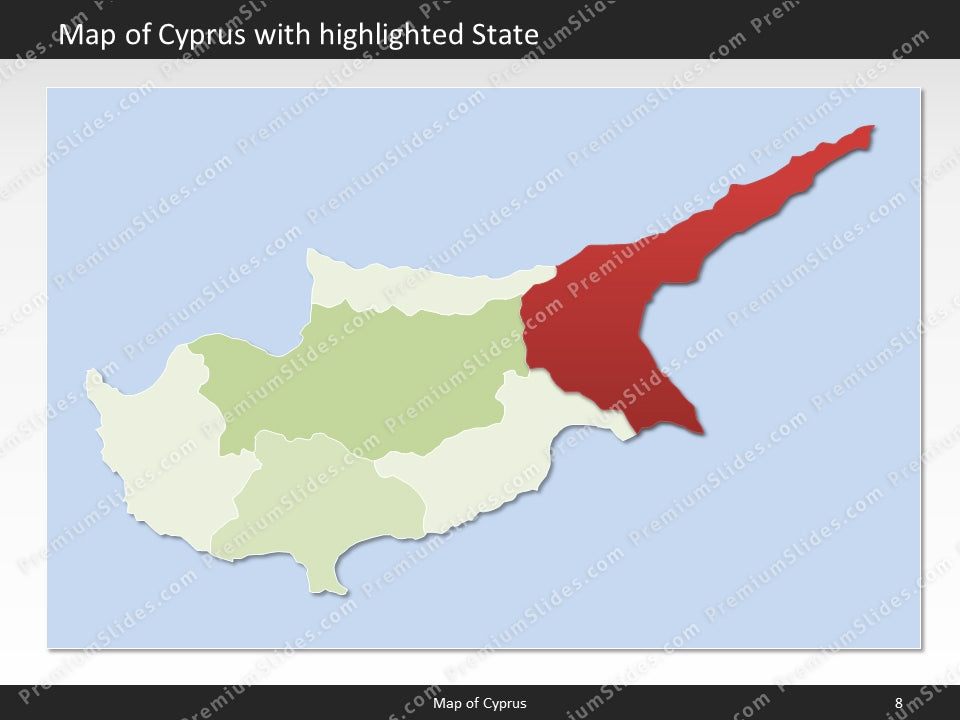 powerpoint map cyprus