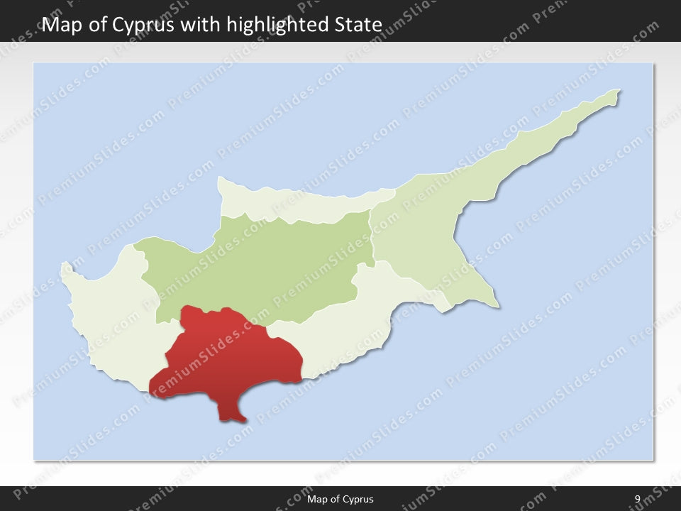 powerpoint map cyprus