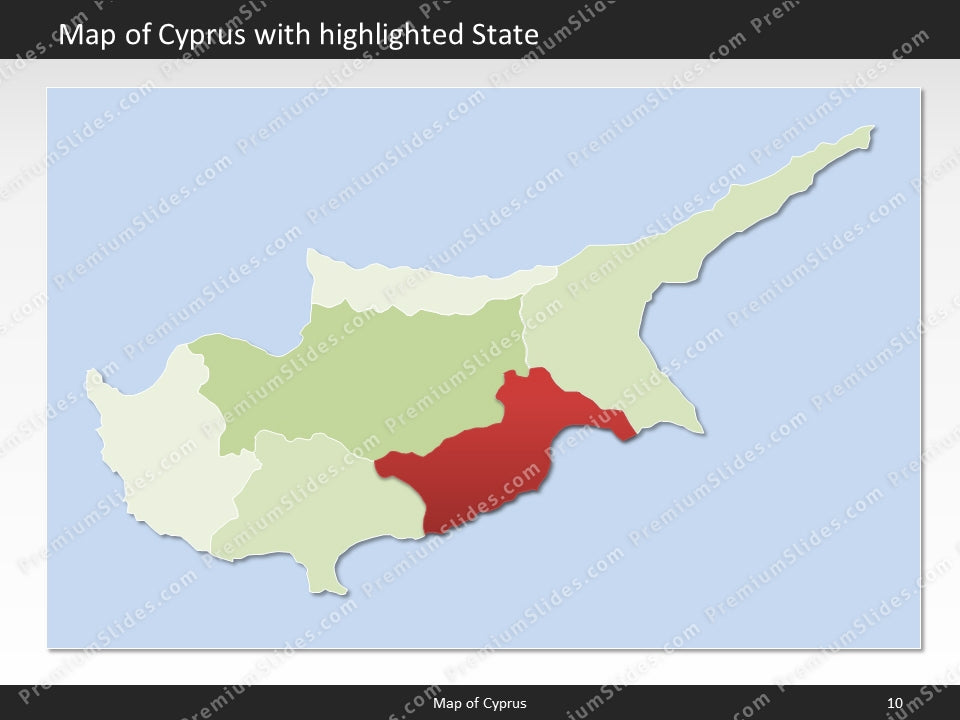 powerpoint map cyprus