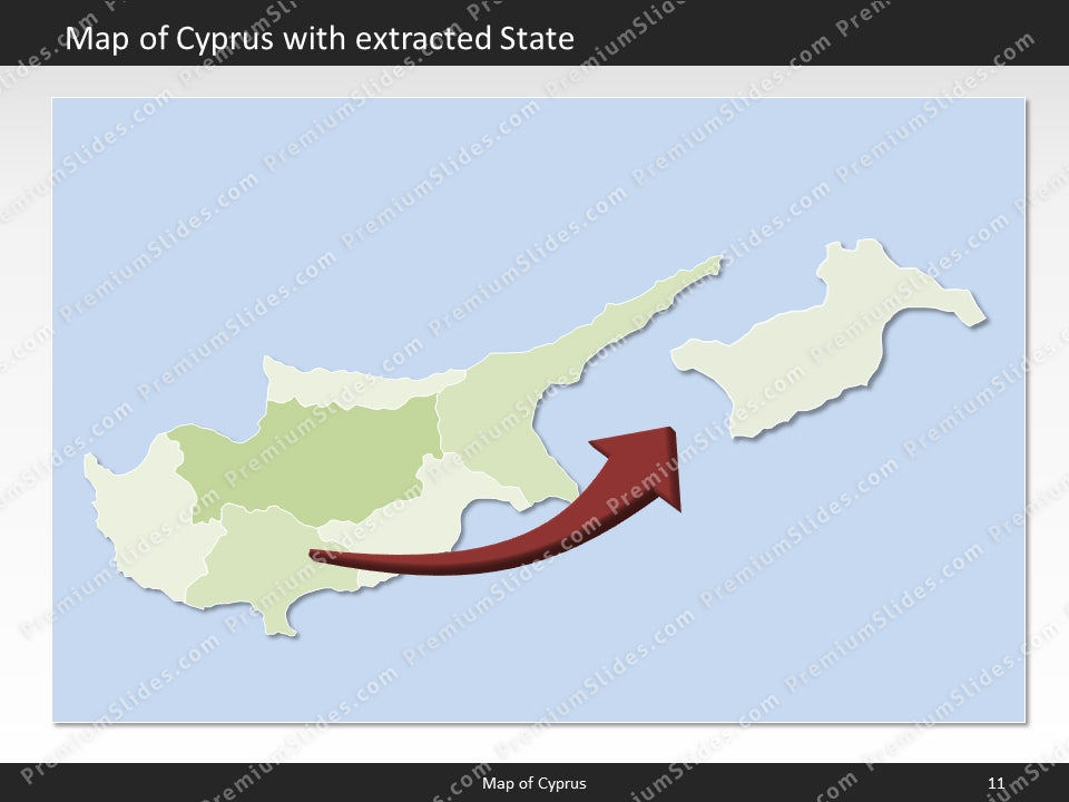 powerpoint map cyprus