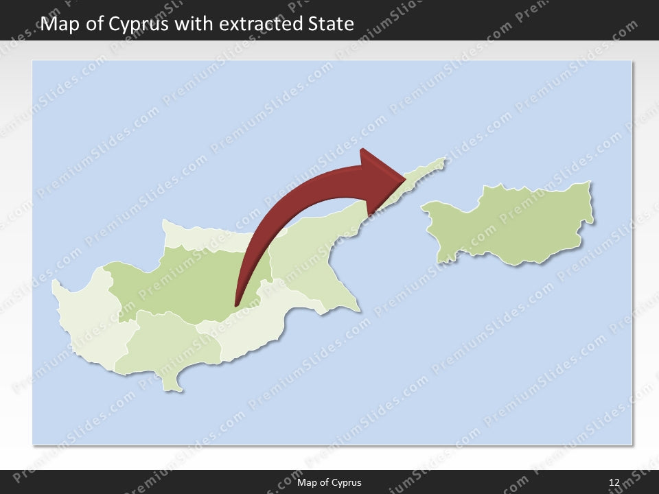 powerpoint map cyprus