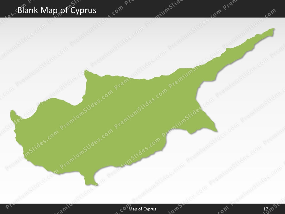 powerpoint map cyprus