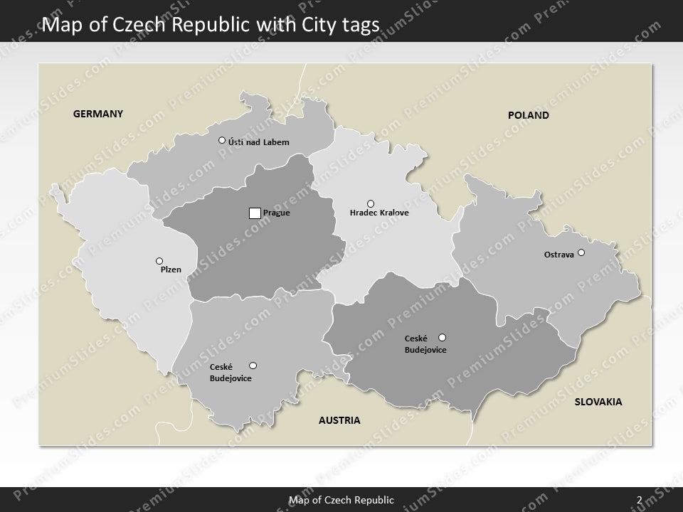 powerpoint map czech republic