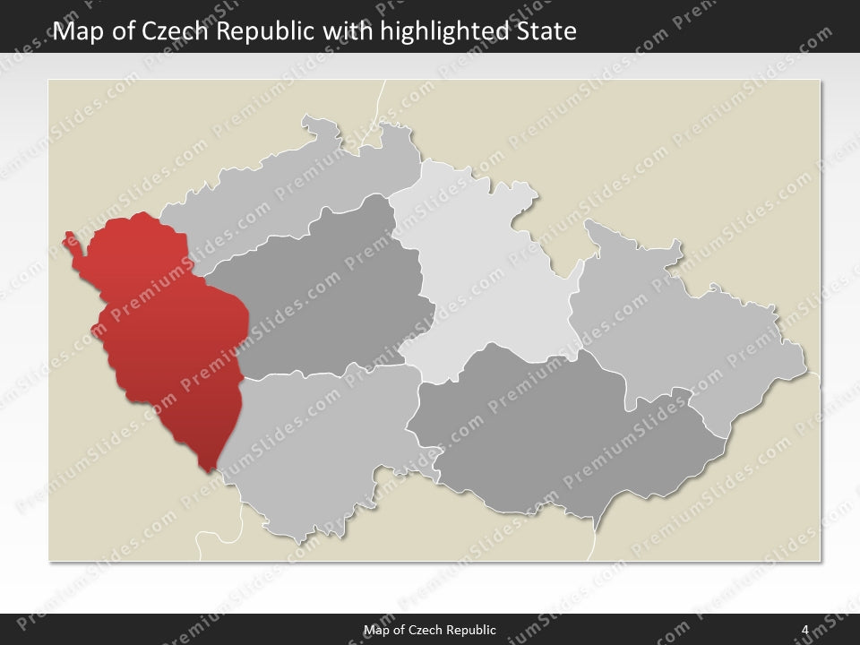 powerpoint map czech republic
